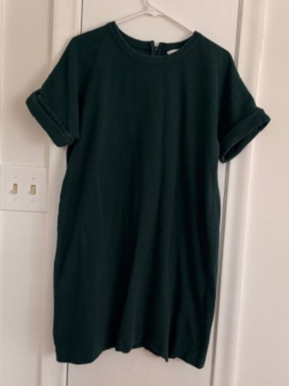 Club Monaco Green Crinkle Shift Dress – Women’s Size XL